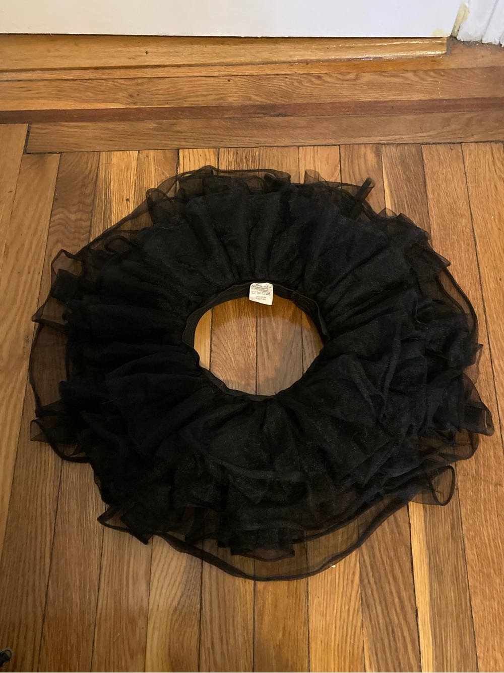 Spirit Halloween Child Girls Ruffle Black Tutu S/M